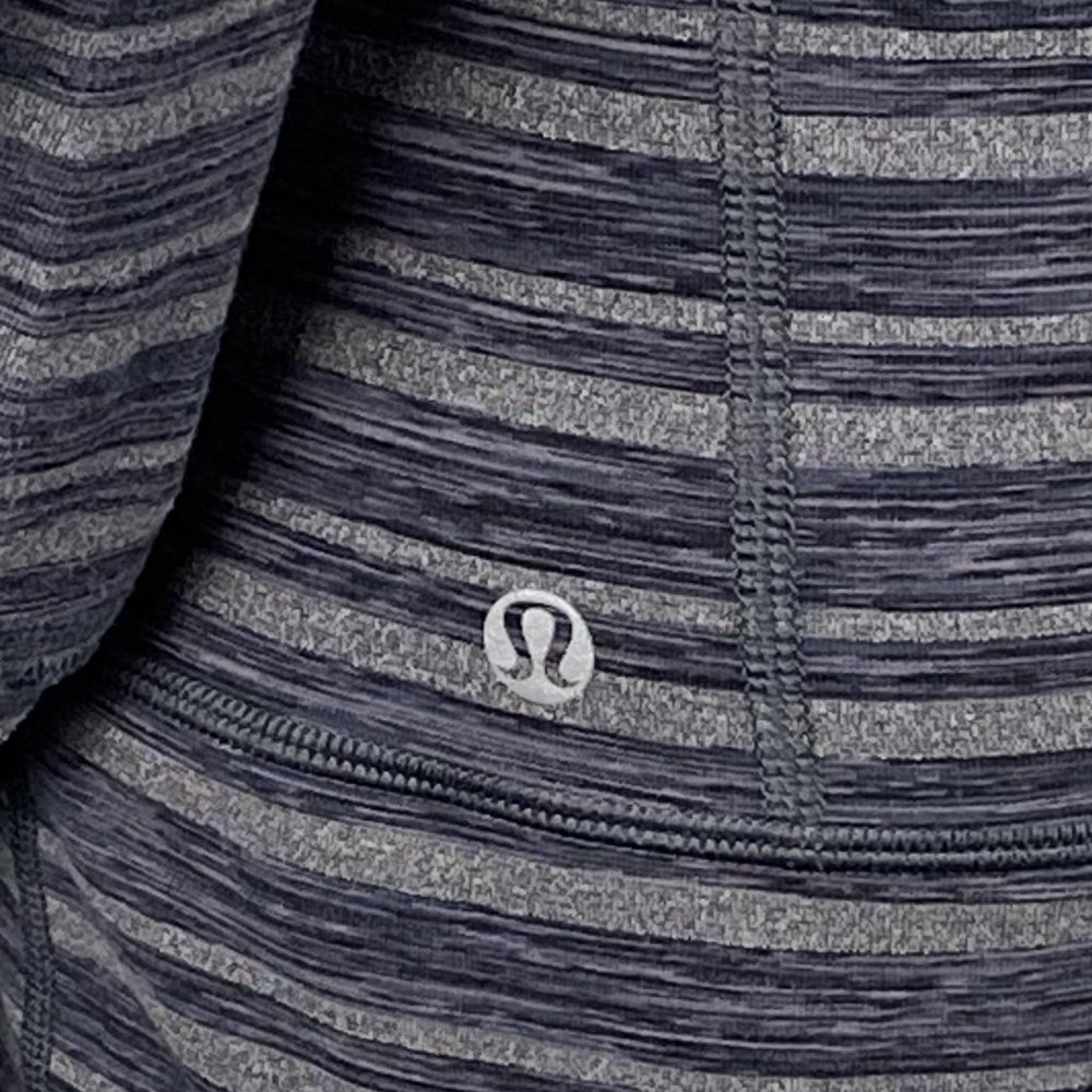 Lululemon Stride Jacket Black Stripes Galore sz 6 - Picture 7 of 8